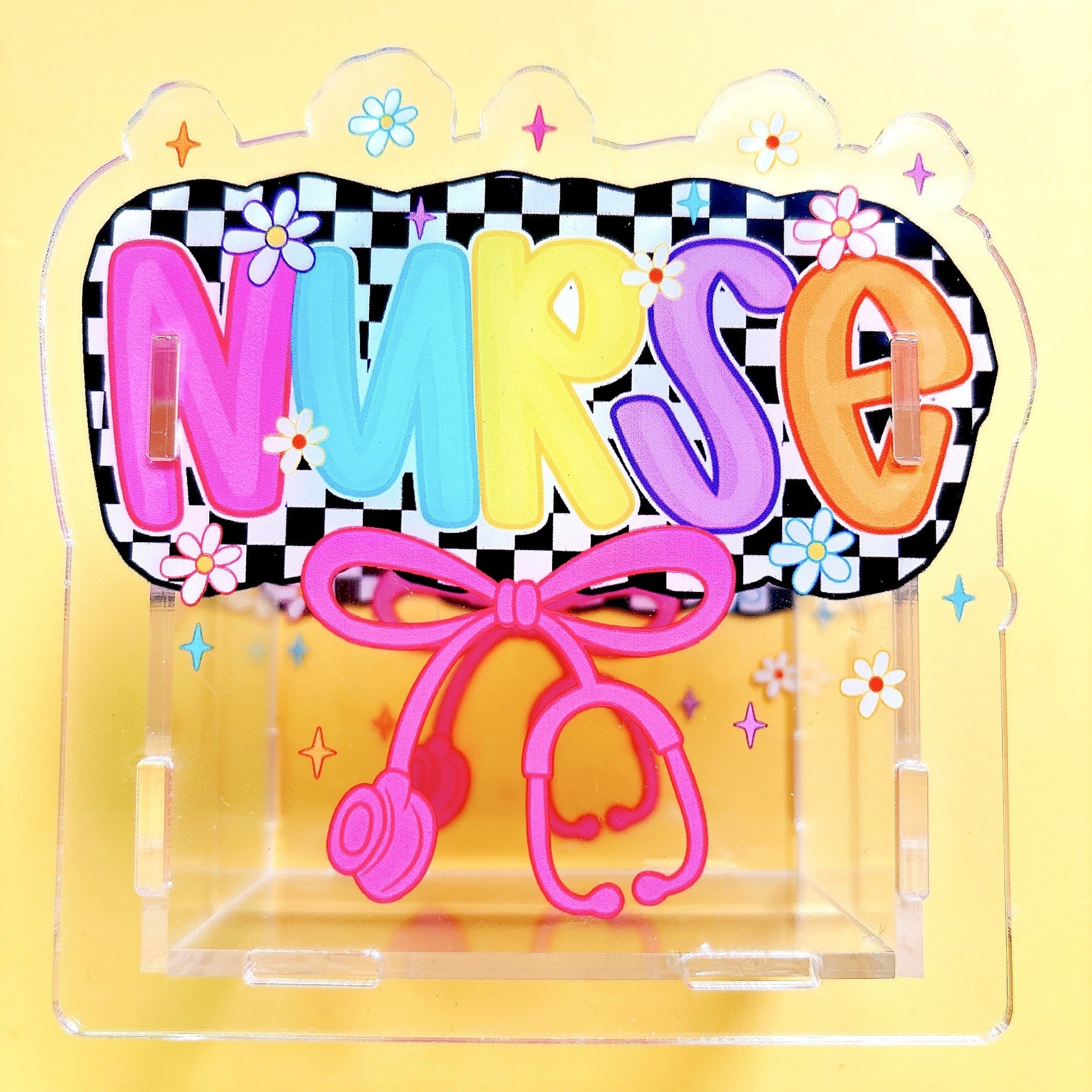 Wholesale Teacher nurse teacher study supplies medical care acrylic pen holder pencil case